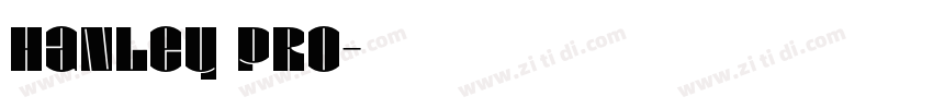 Hanley Pro字体转换